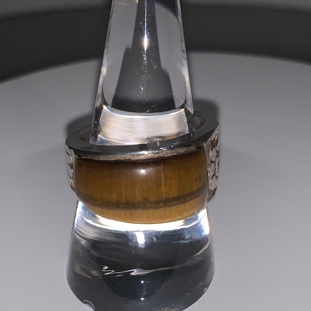 Vintage Sterling Tigers Eye Ring